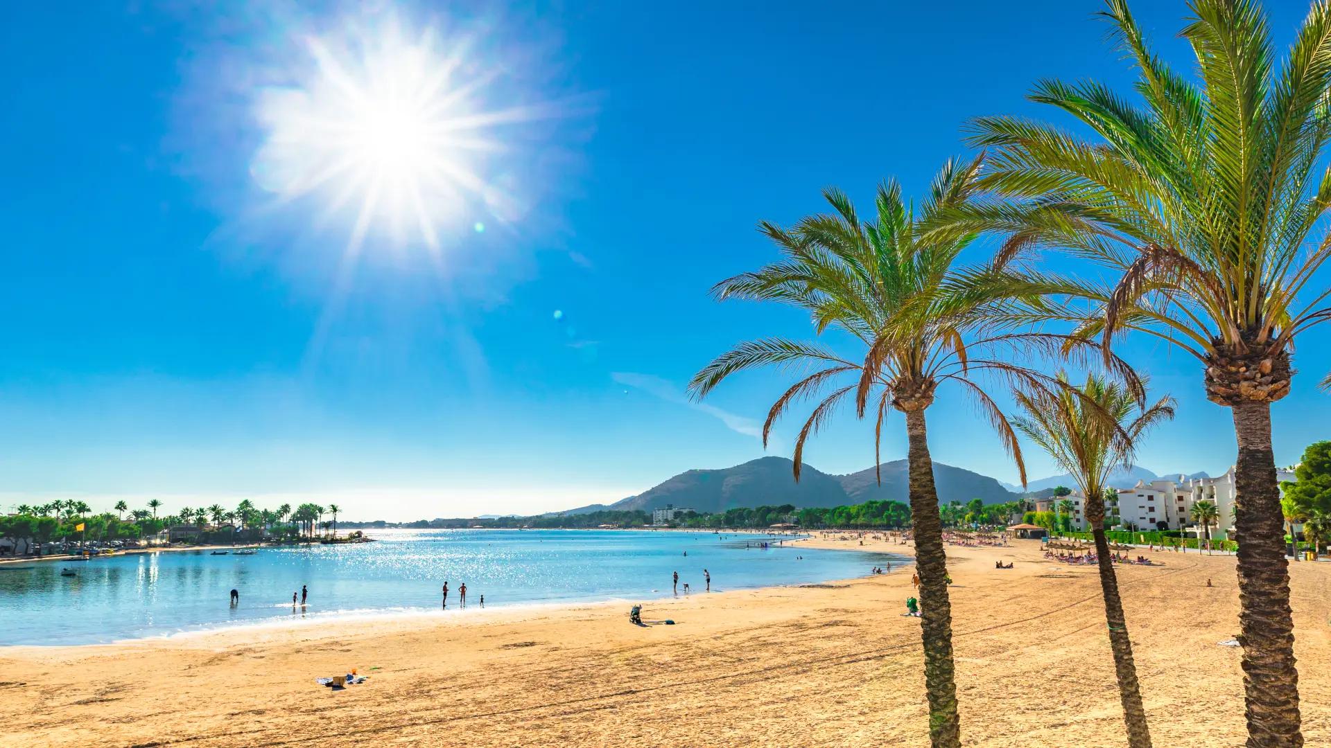 Sandstrand ved Puerto D Alcudia